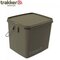 Trakker 17 Liter Olive Square Bucket Container with Lid